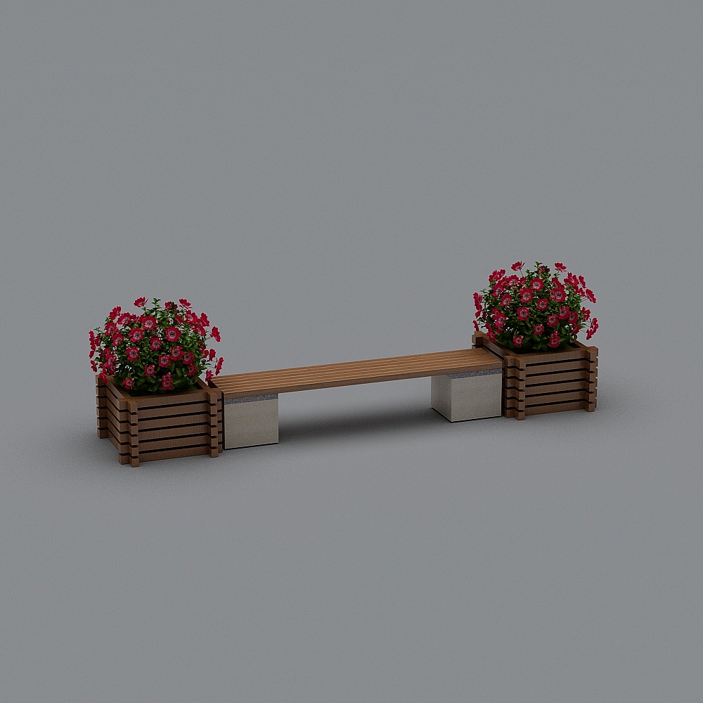 简欧欧式花钵,花钵,园林花盆,景观园林小品,欧式小-长椅组合1