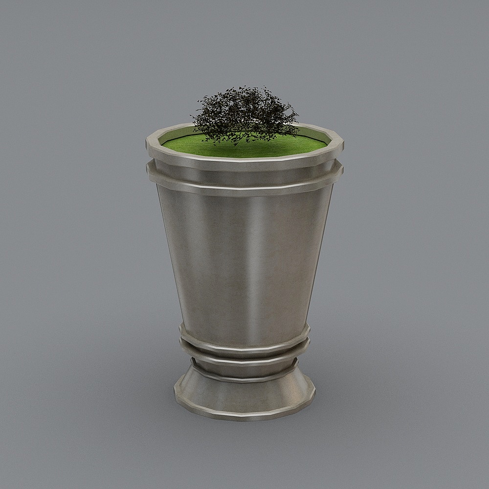 简欧欧式花钵,花钵,园林花盆,景观园林小品,欧式小-欧式花盆83D模型