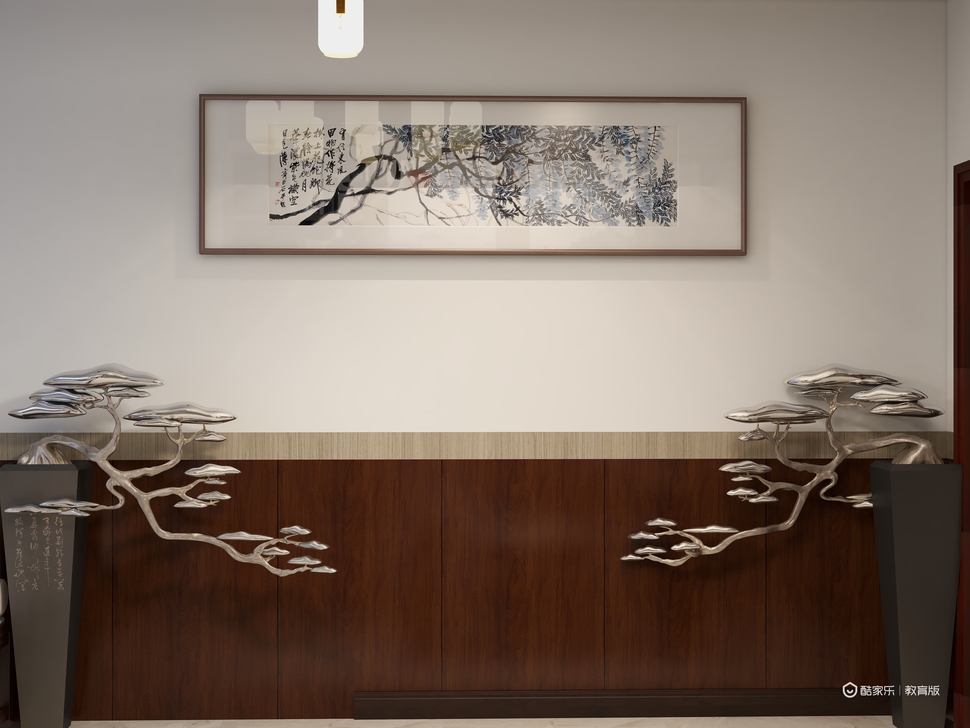 玲蛋O-温馨小家-新中式二居装修效果图