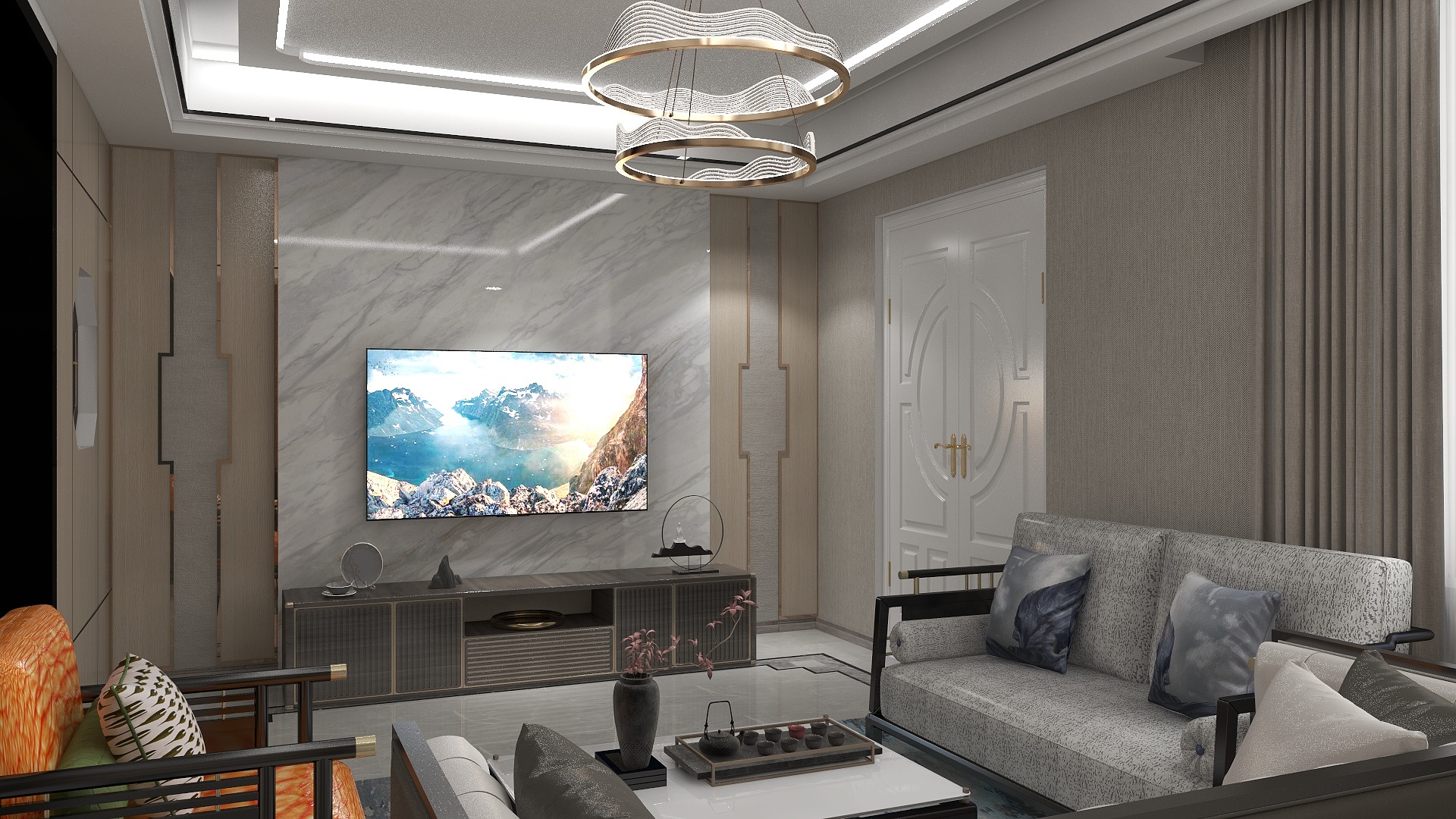 李洲童-新中式别墅-装修设计方案