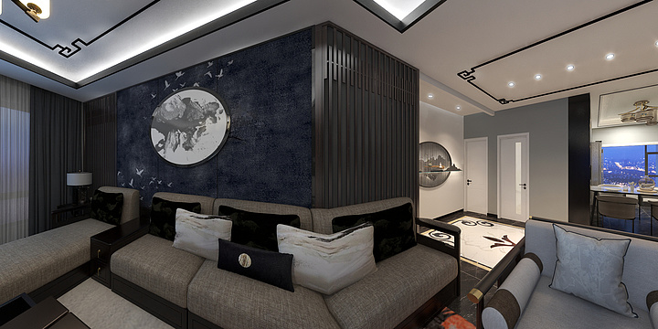 室内设计师孟麒-镜湖天玺-装修设计方案