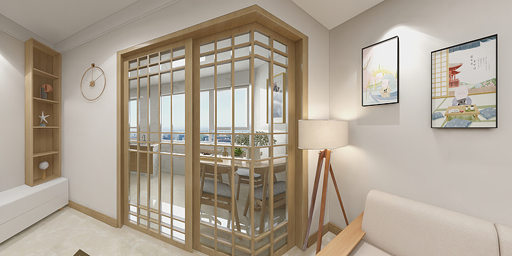 留枫-朝阳区-日式原木-装修设计方案