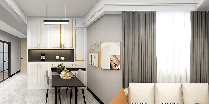 Yuan333-德弘天下华府F户型-装修设计方案