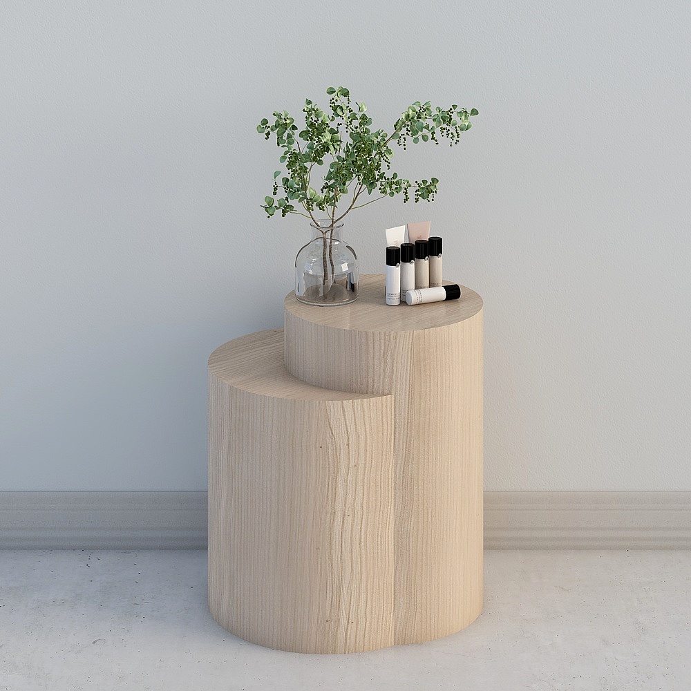 现代鞋店-商品展示台模型_货架/展台/展柜模型_ma