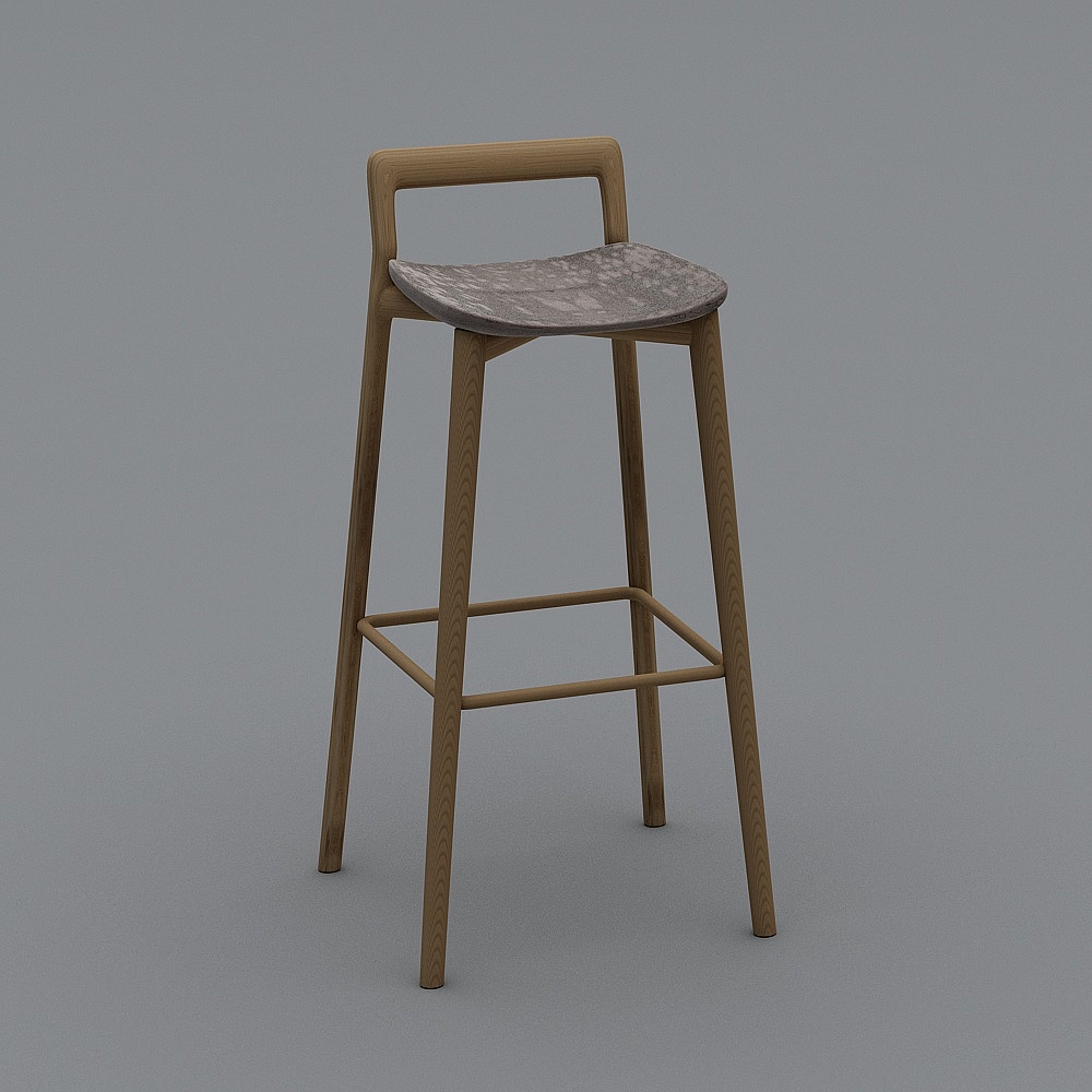 现代服装店-3-椅子3D模型