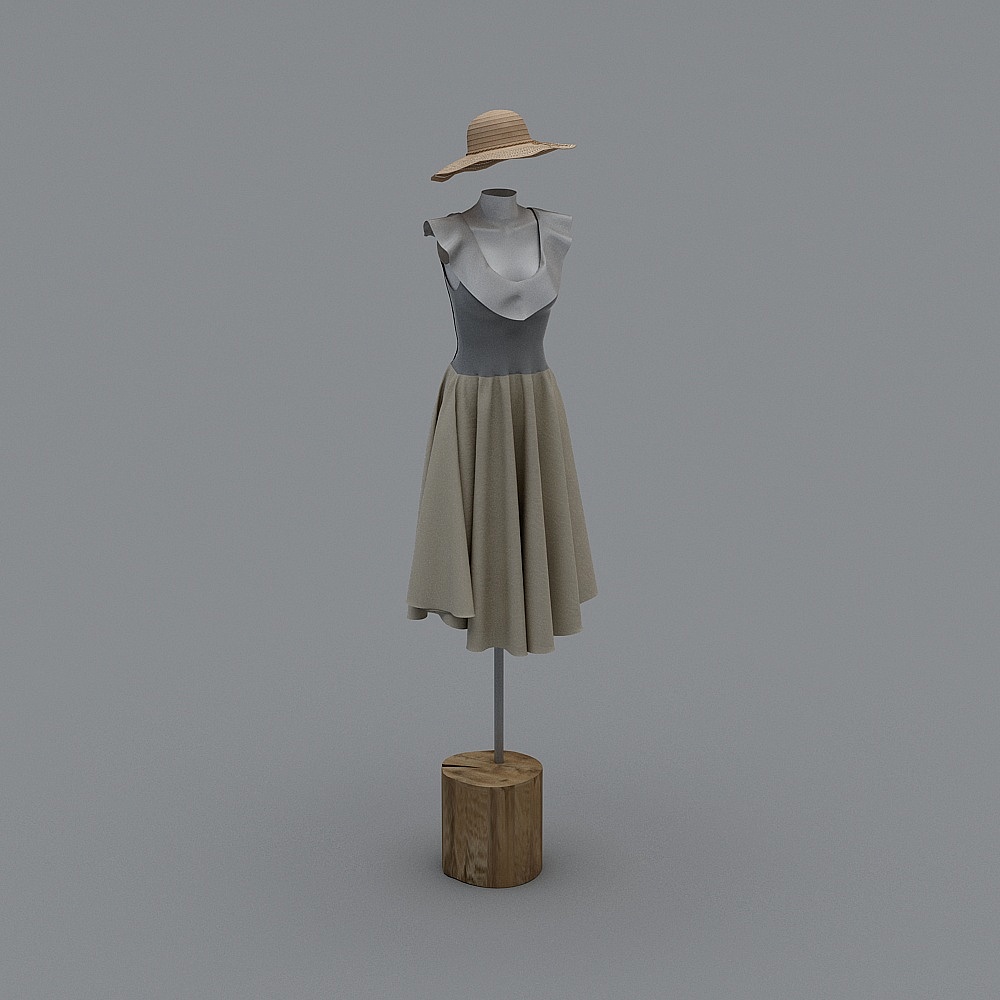自然风北欧服装店-模特-1