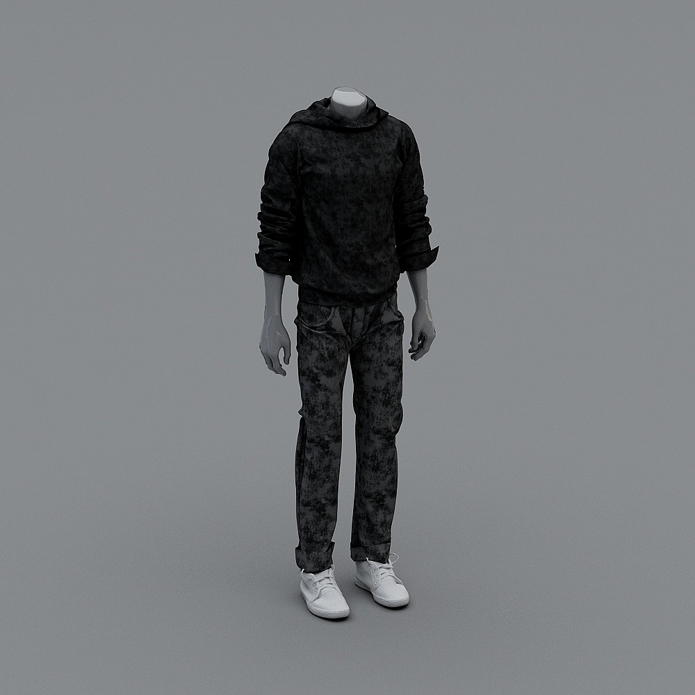 现代男装服装店-3-模特