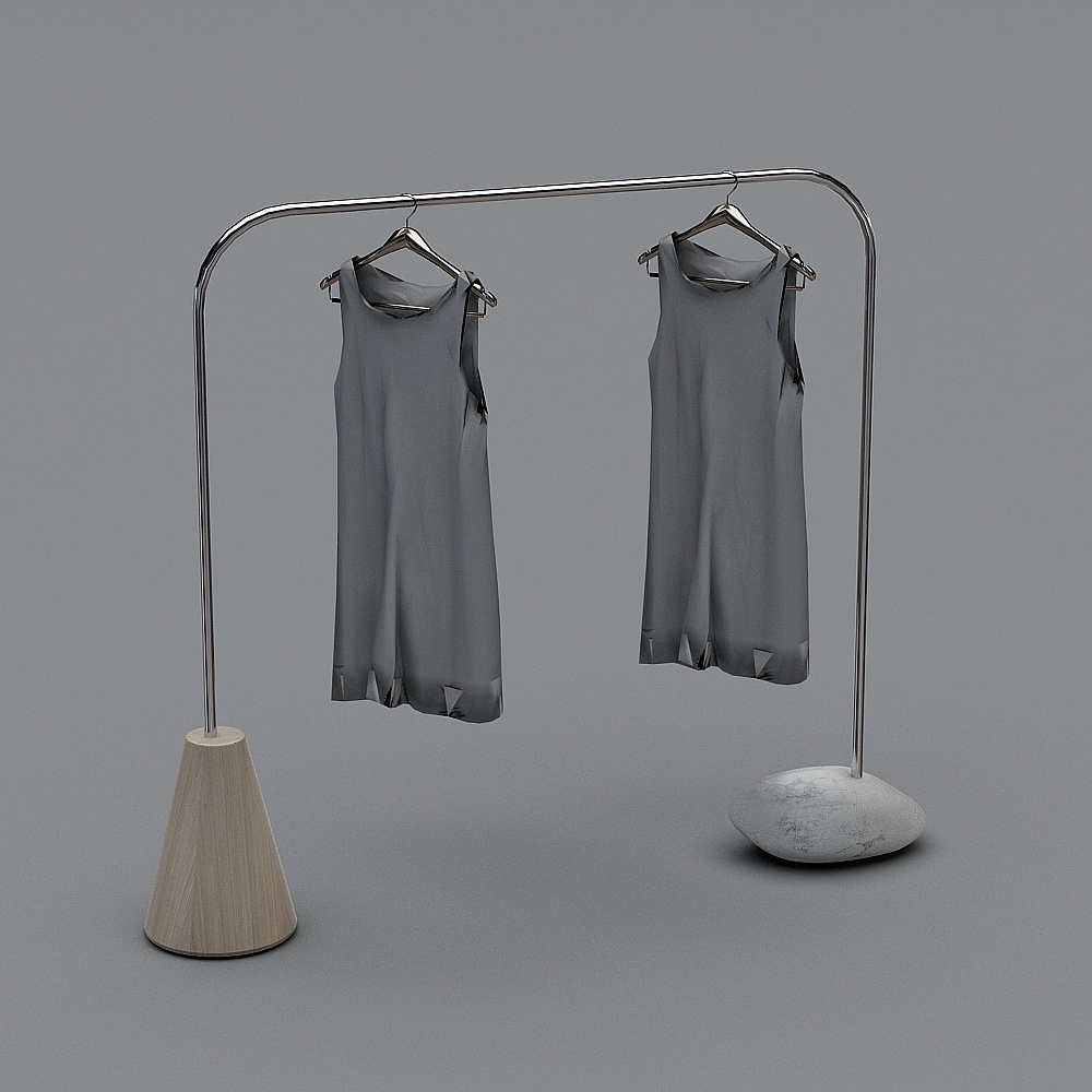 现代女装服装店-1-整组衣架-1