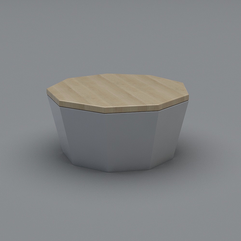 现代教室-课桌3D模型