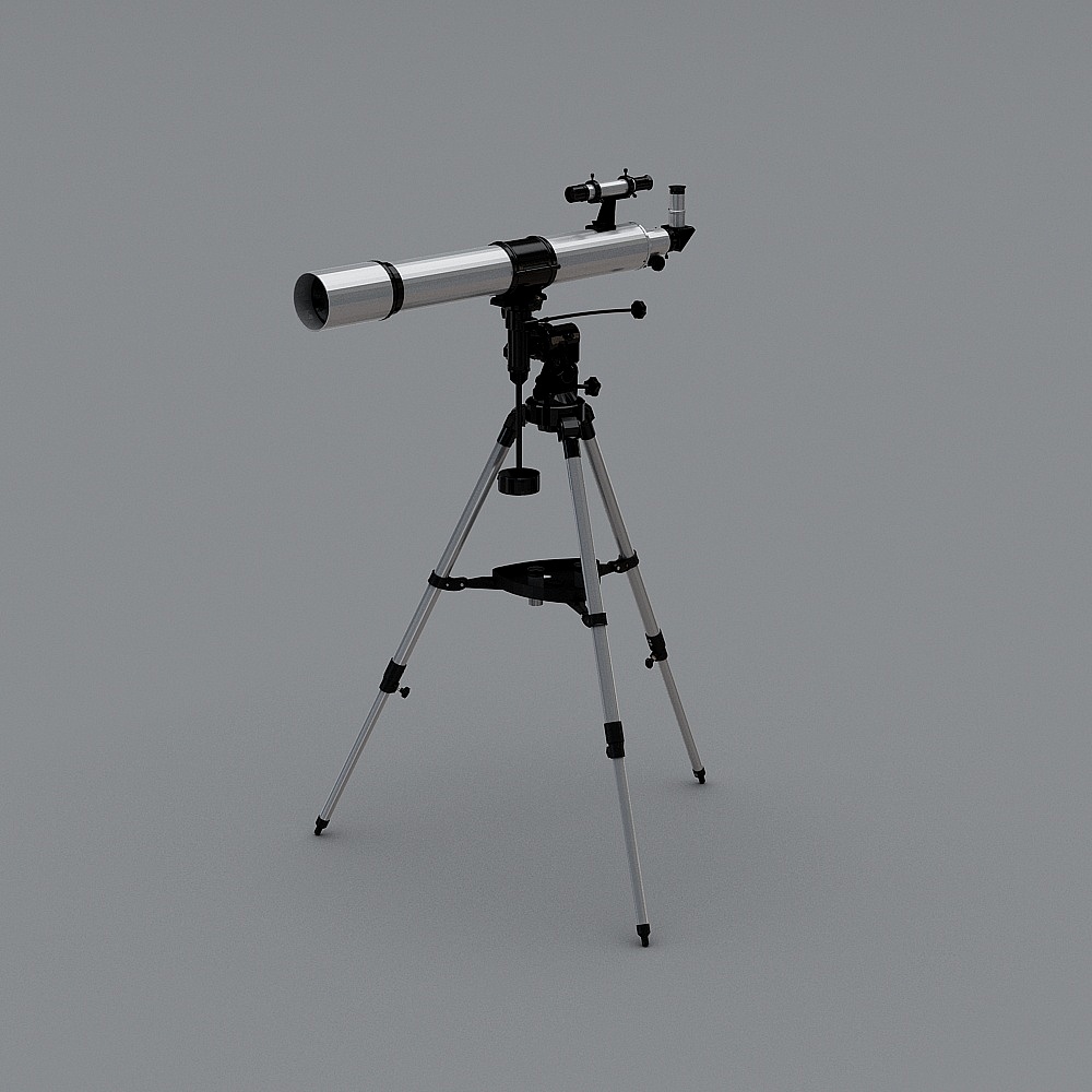 现代教室-望远镜3D模型