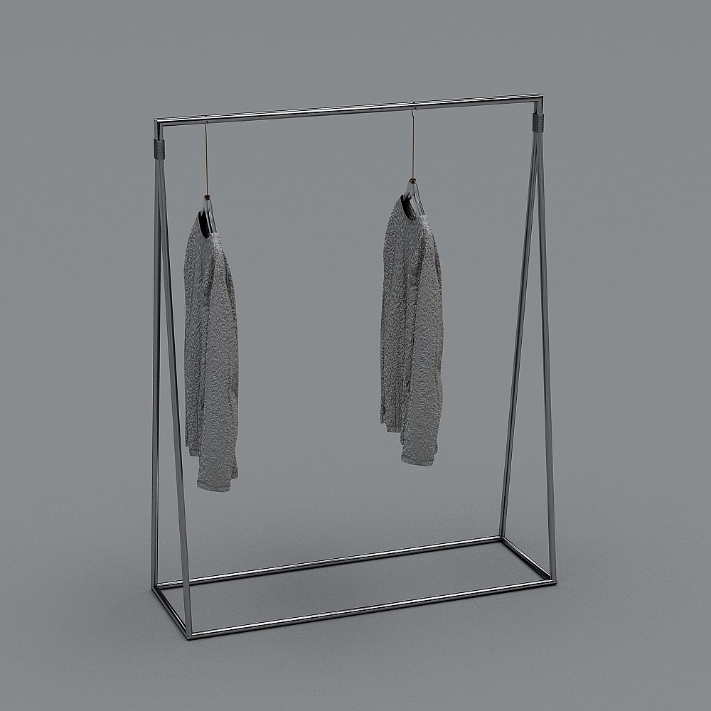 现代男装服装店-2-整组衣架-1