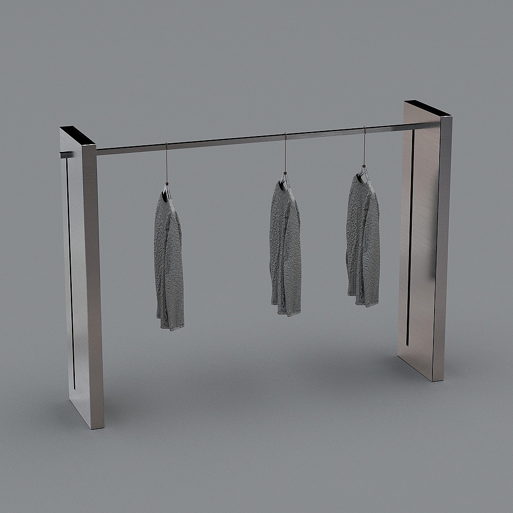 现代男装服装店-2-整组衣架-2
