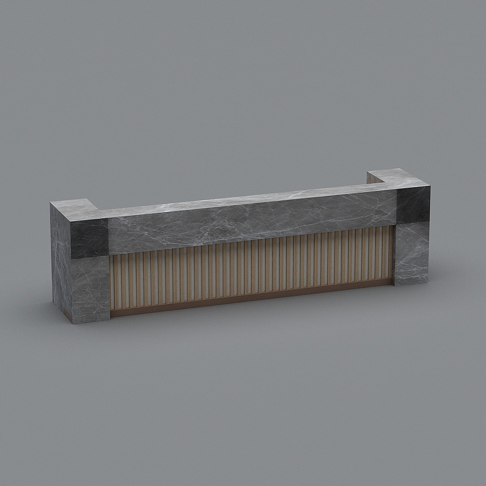 前台3D模型