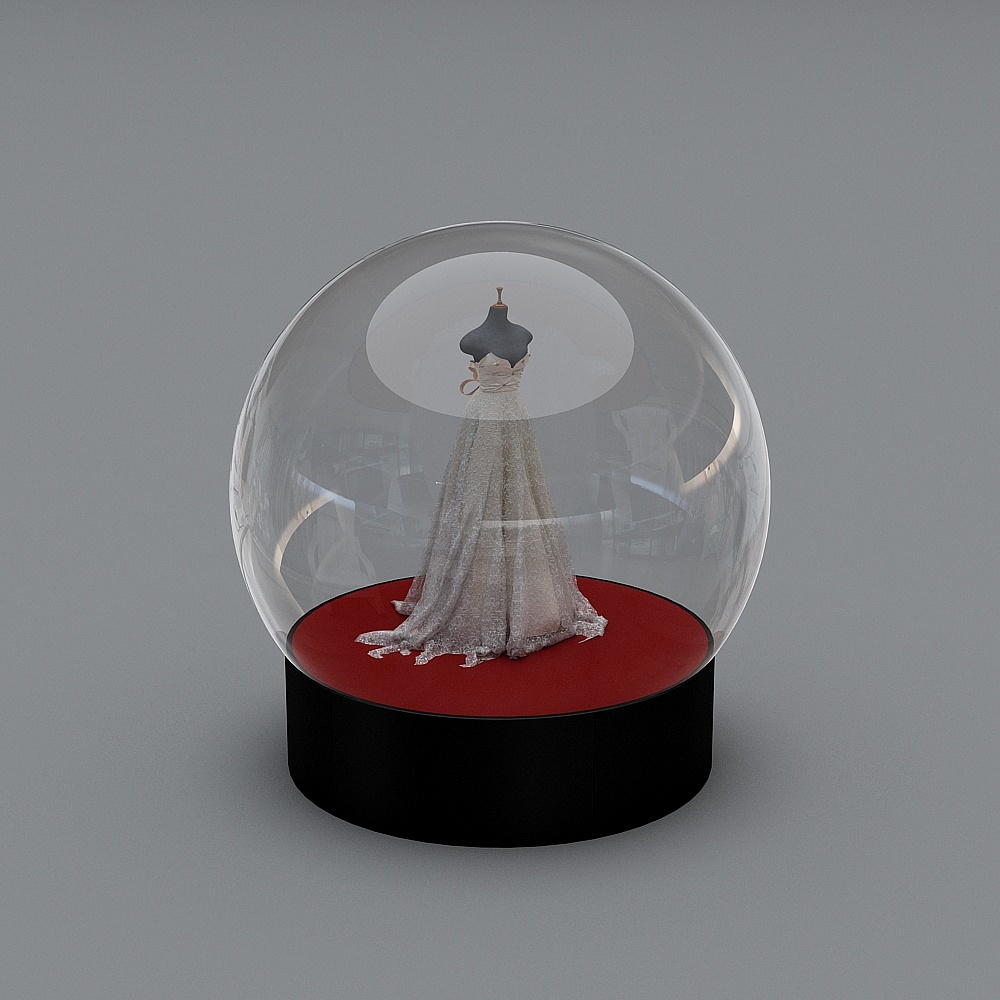 现代户外构建-户外展示道具3D模型