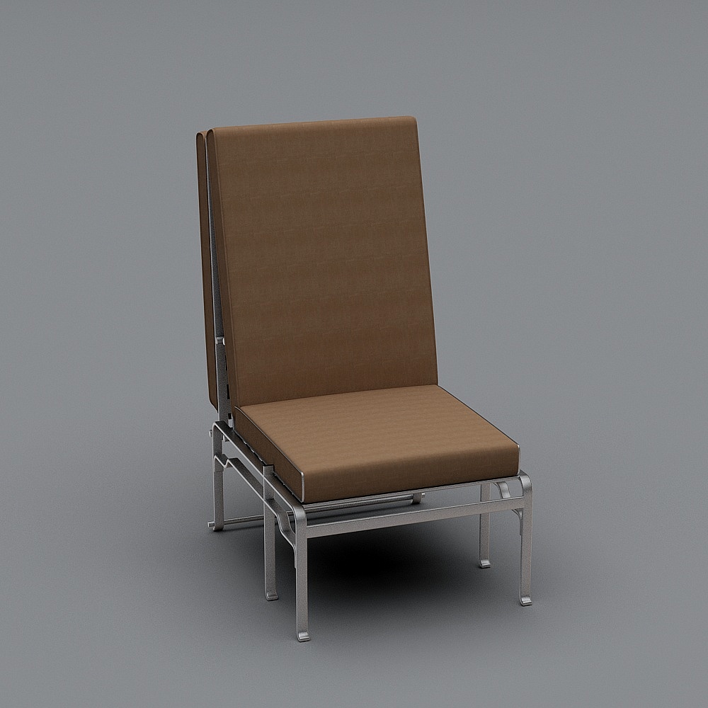 现代病房-陪护折叠床3D模型