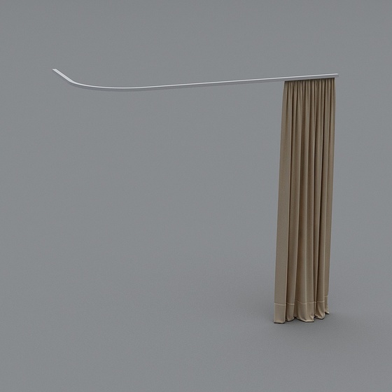 Modern Pediatric Ward Bed Curtain 3D Model