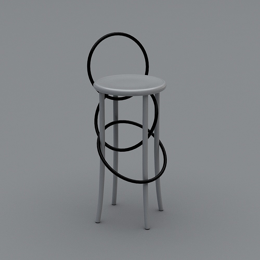 地下收藏室-吧椅3D模型