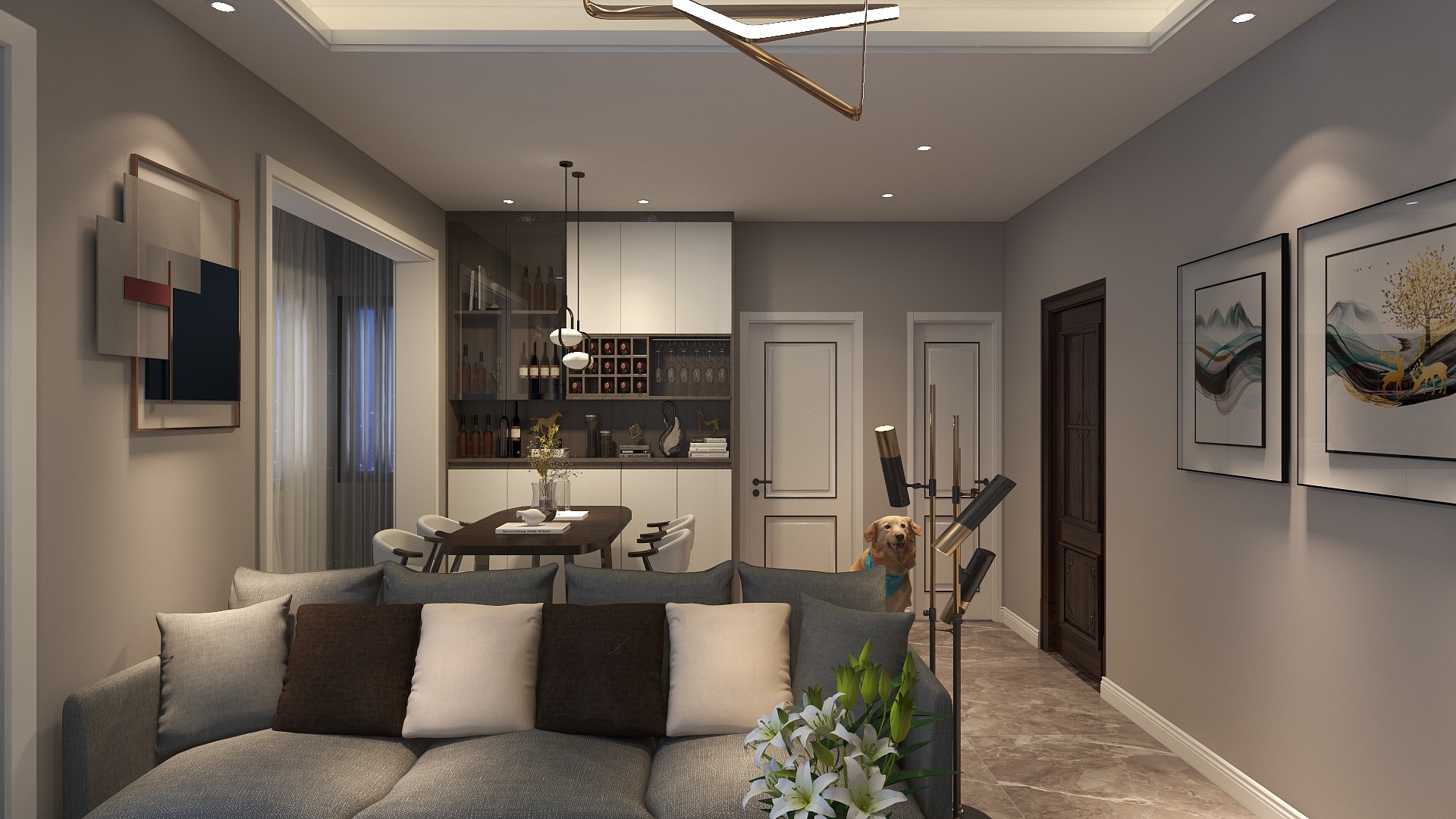 lee3123-瑞和园89.50㎡B户型3室2厅1卫-装修设计方案