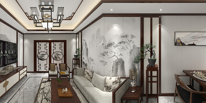 德信伟邦实木全屋定制-中式风格-装修设计方案