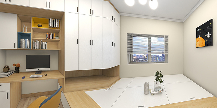 传墨装饰-京师国府现代4室2卫-装修设计方案