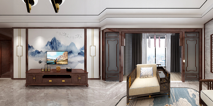 设计师韩非-锦绣中式-装修设计方案