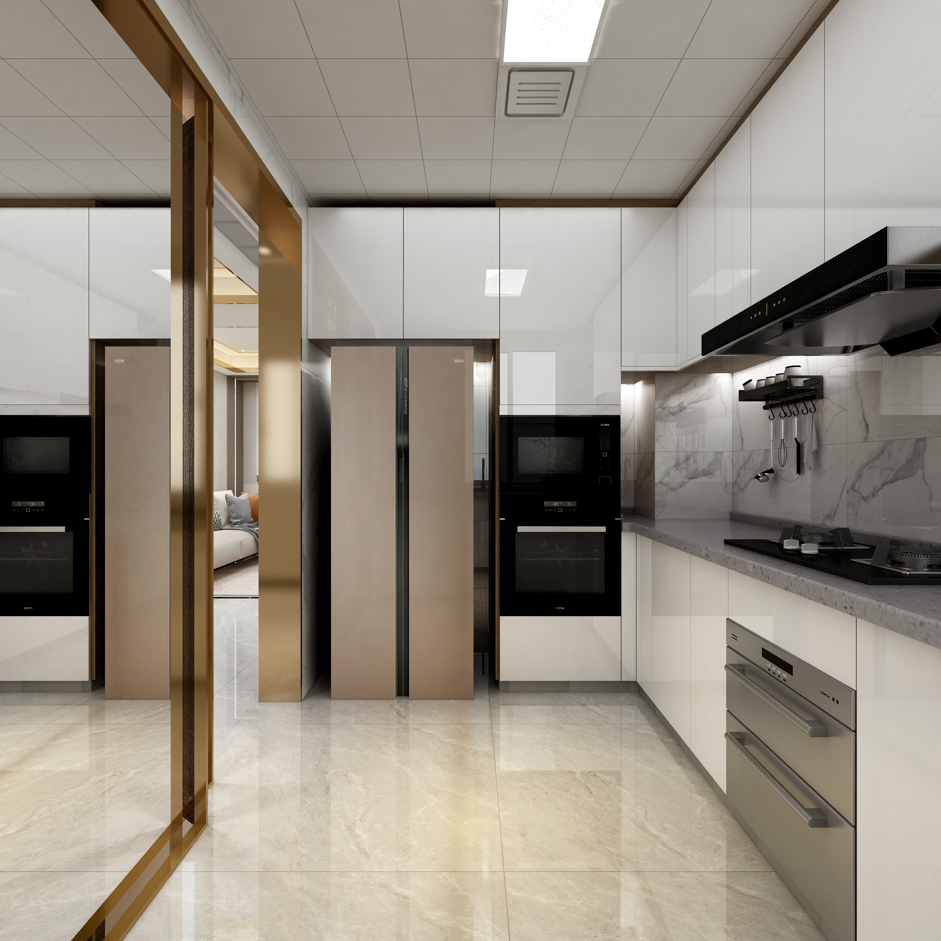 湛智华-现代轻奢126平3房装修效果图