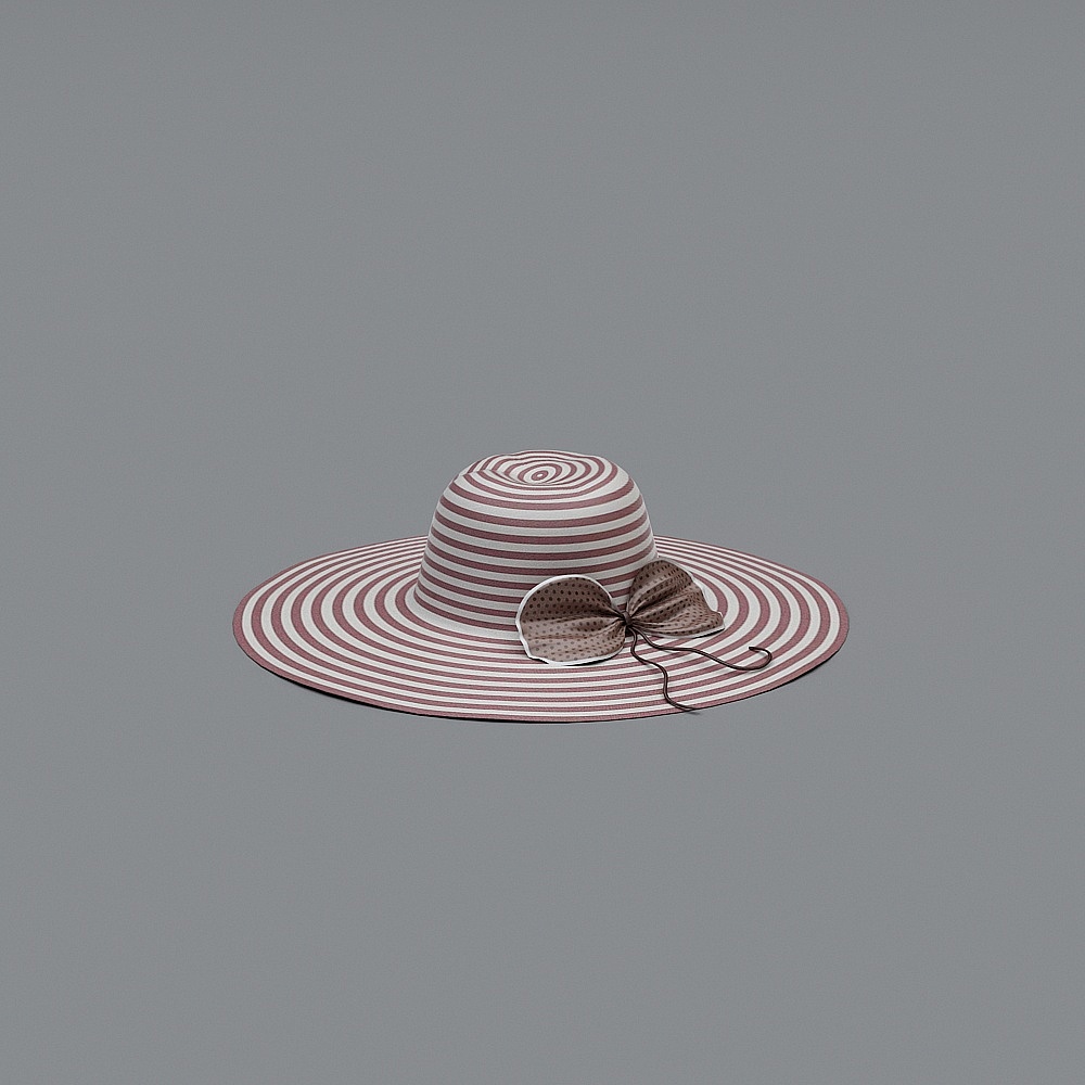 现代帽子-海滩帽3D模型