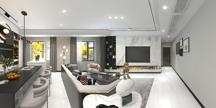 半野设计余庆-九坤玉沙府1栋01户型-副本-装修设计方案