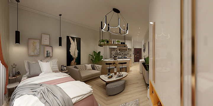 刘士-东城华泰48.65-装修设计方案