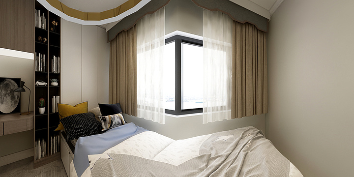 拾贝设计阿丹-孔雀城一期研发688-装修设计方案