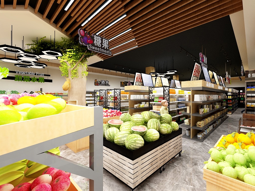 珈宜设计-世纪联华生鲜超市-装修设计方案