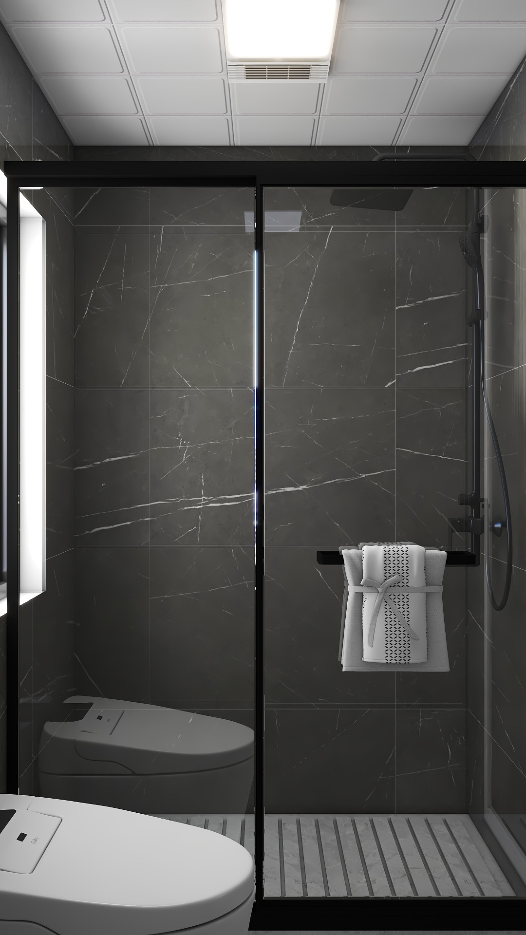 洸-若-暗黑系-120方现代装修效果图