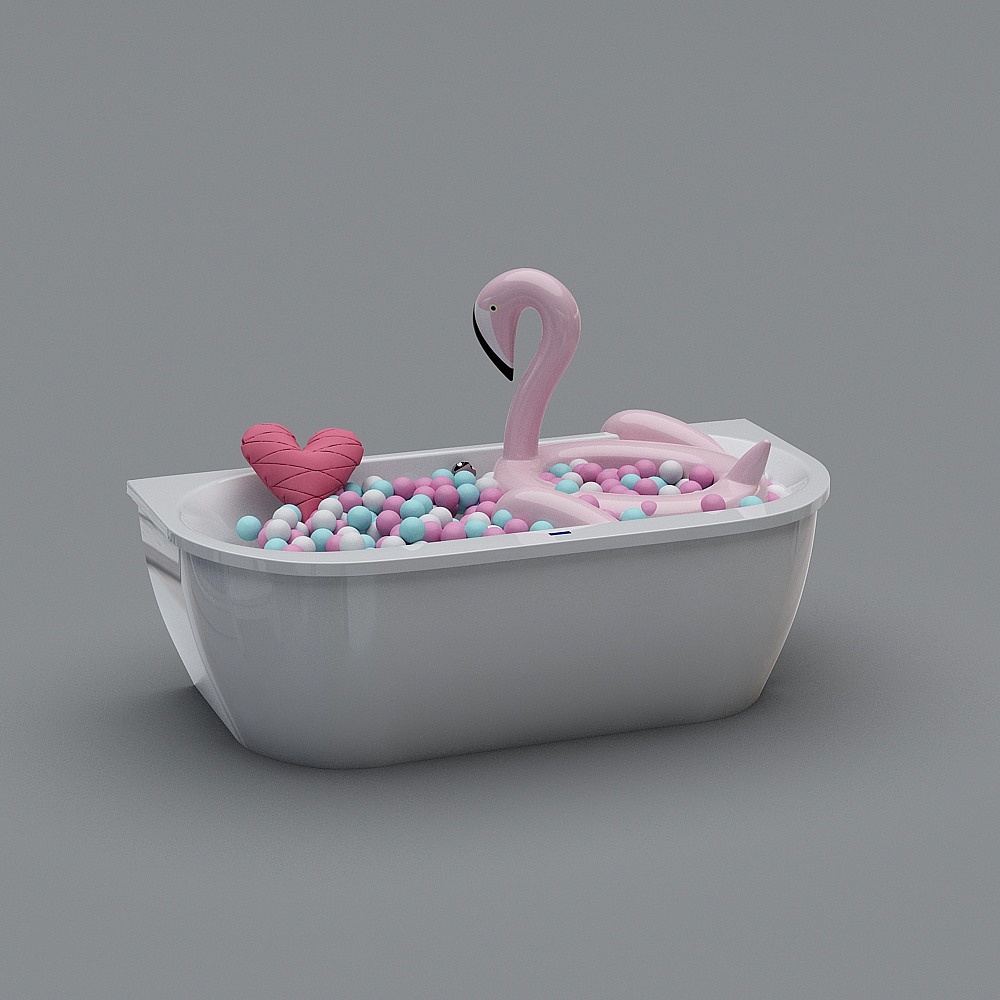 INS浴缸3D模型