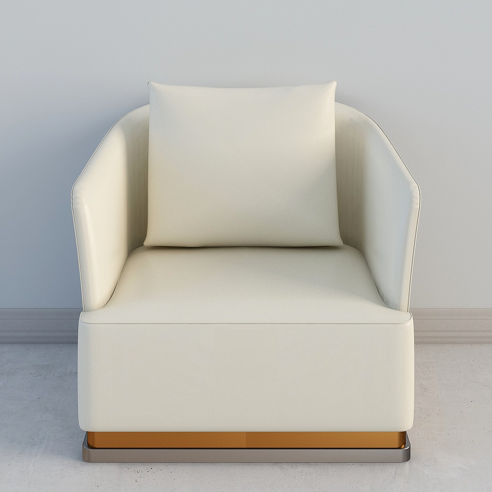 沙发单人位3D模型