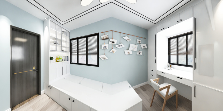 浙金华孝顺镇倪威彪V1-瑞和园89.50㎡B户型3室2厅1卫-装修设计方案