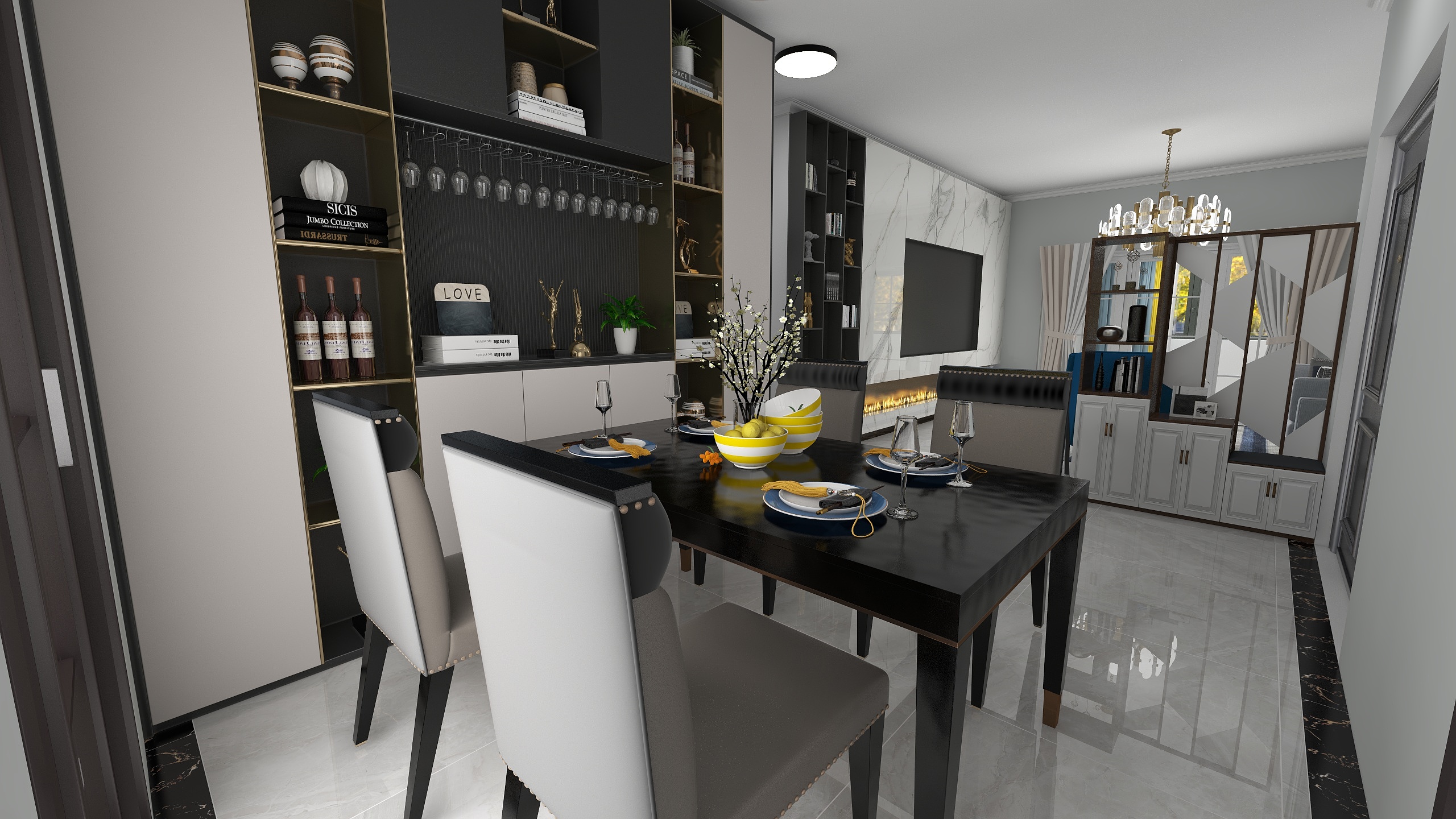 堤岸设计室-轻奢风格全房-装修设计方案