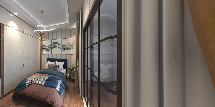 简约创意工作室-愉居苑-装修设计方案