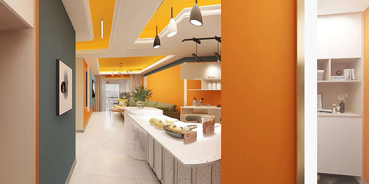 cool盖-德信海德公园83.00㎡A2’3室2厅1卫1厨-装修设计方案