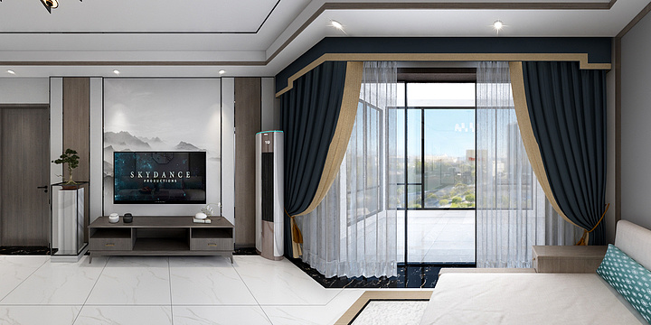 碧桂园27#1303-新中式-装修设计方案