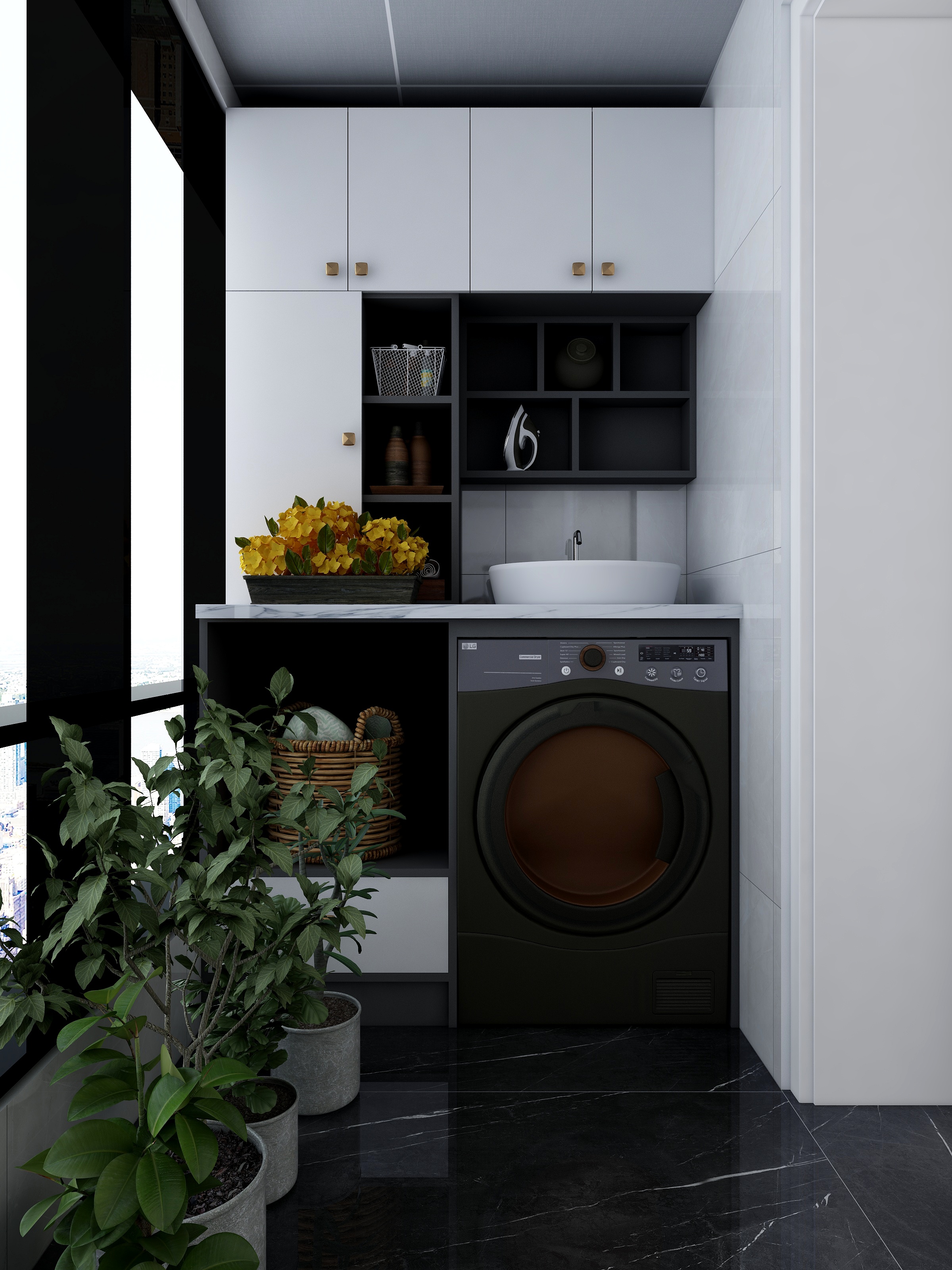 Simple张-冷色系轻奢装修效果图