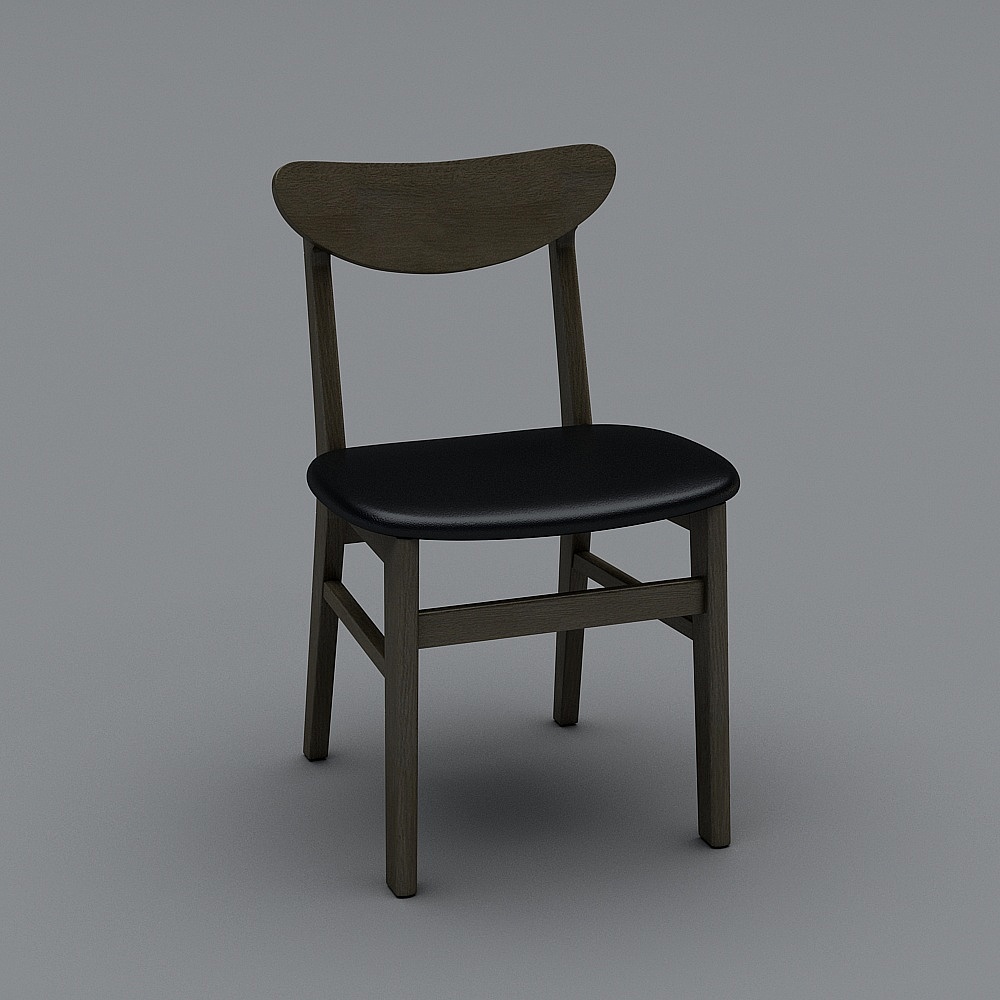 宜百伴-AKS-C01餐椅3D模型