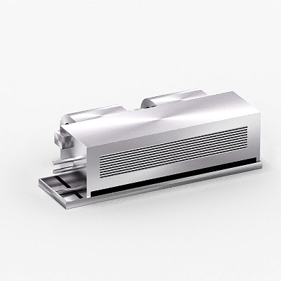 Standard Fan Coil Unit 3D Model in Black