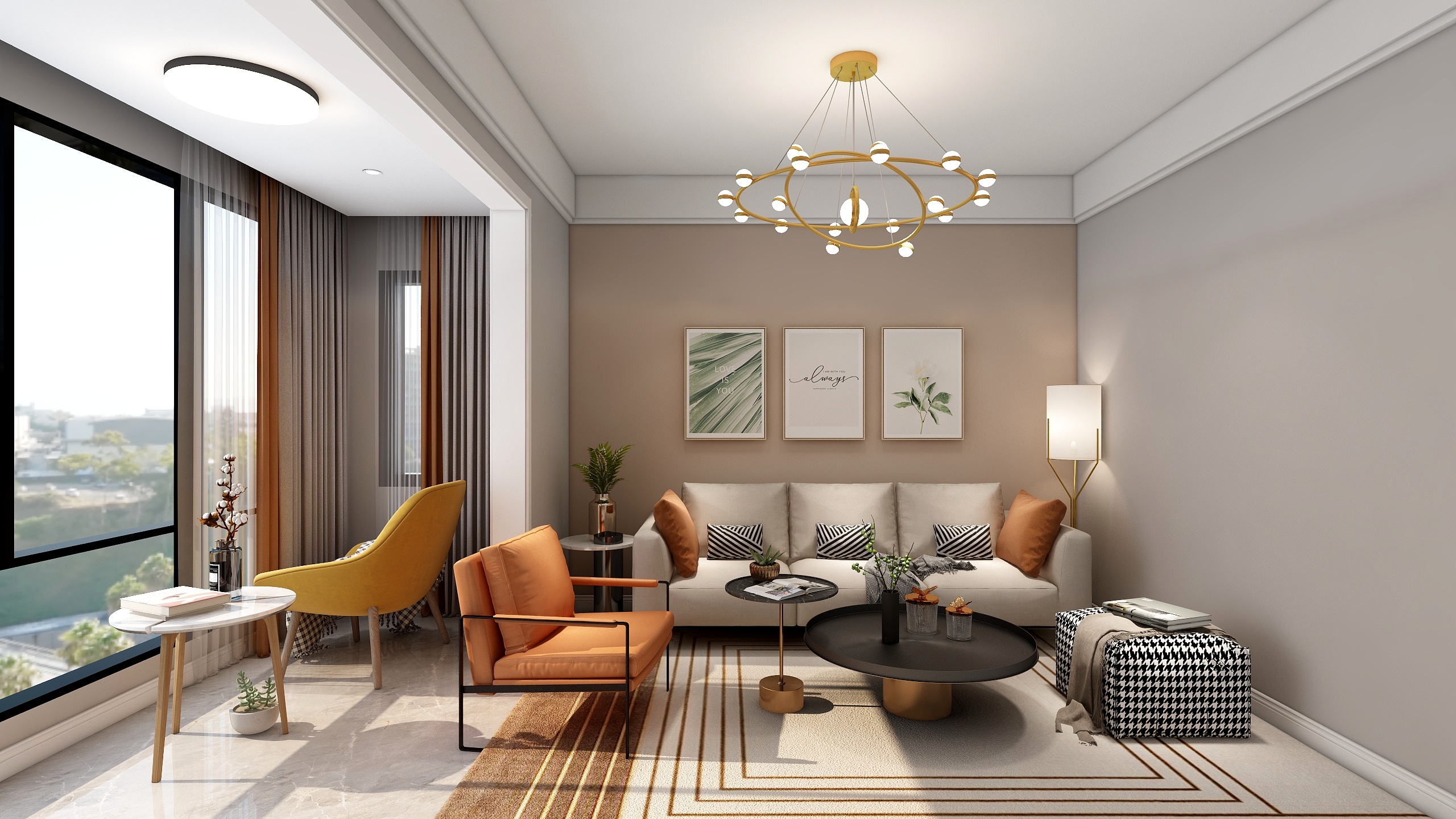 Sun强-93平北欧风-装修设计方案