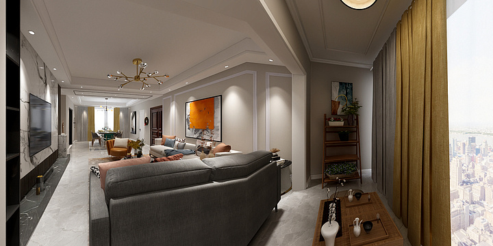 馨居尚装饰设计-自贡邦泰国际-吕峻谊-装修设计方案