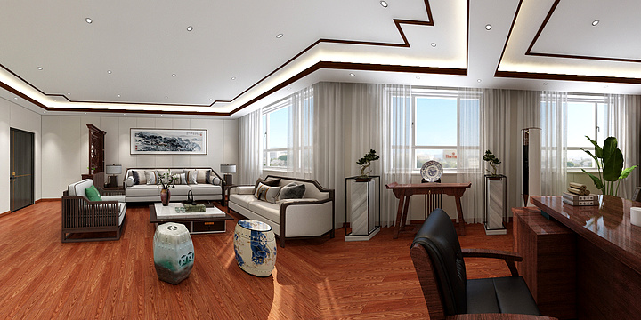 设计老九-花都艺术学校办公室-副本-装修设计方案