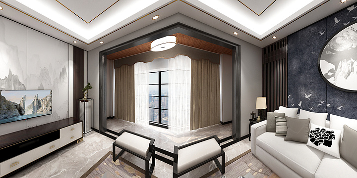 金灿品味装饰-赵美女雅舍设计方案效果图-装修设计方案