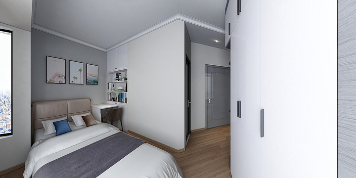 创意绘制-现代风格140平米4房国际公馆-装修设计方案