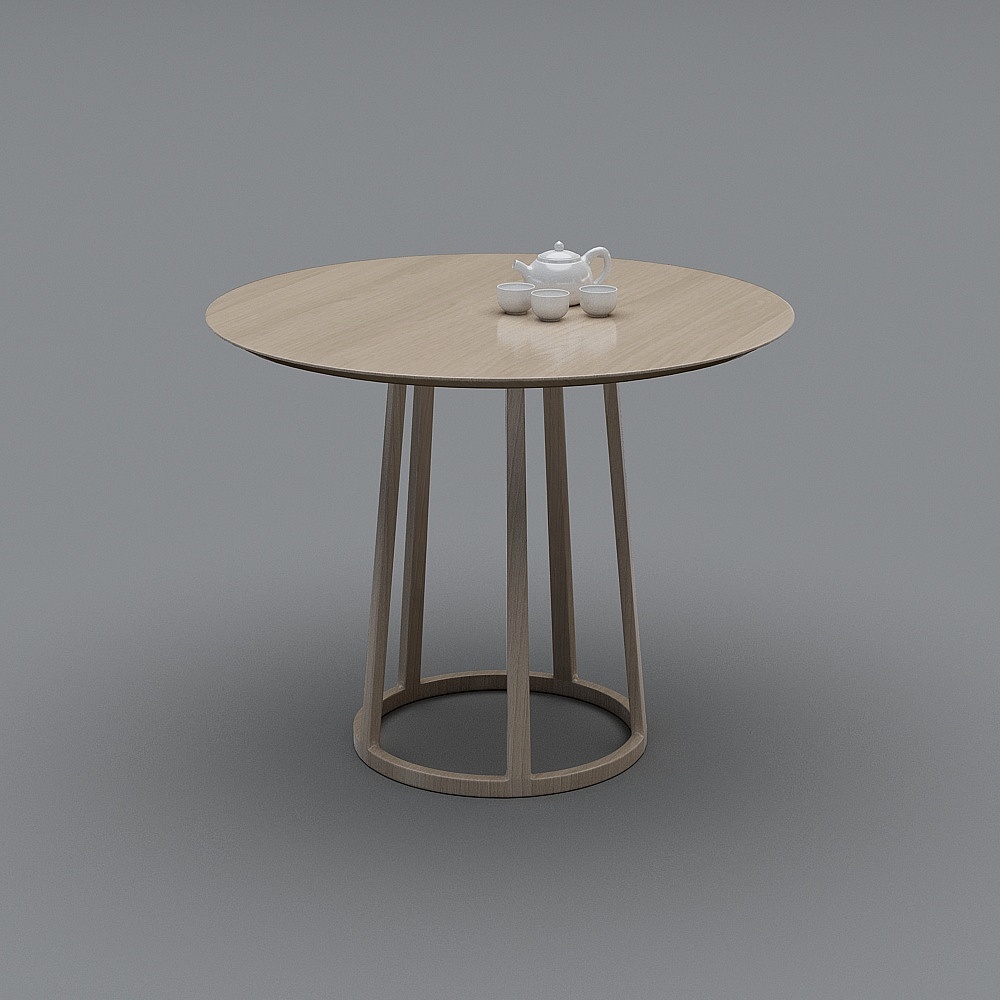 现代幼儿园-桌子3D模型