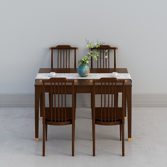 Asian Dining Sets,Wood color