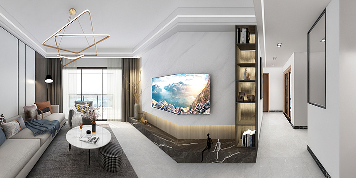 HM室内空间设计-现代风格-副本-装修设计方案